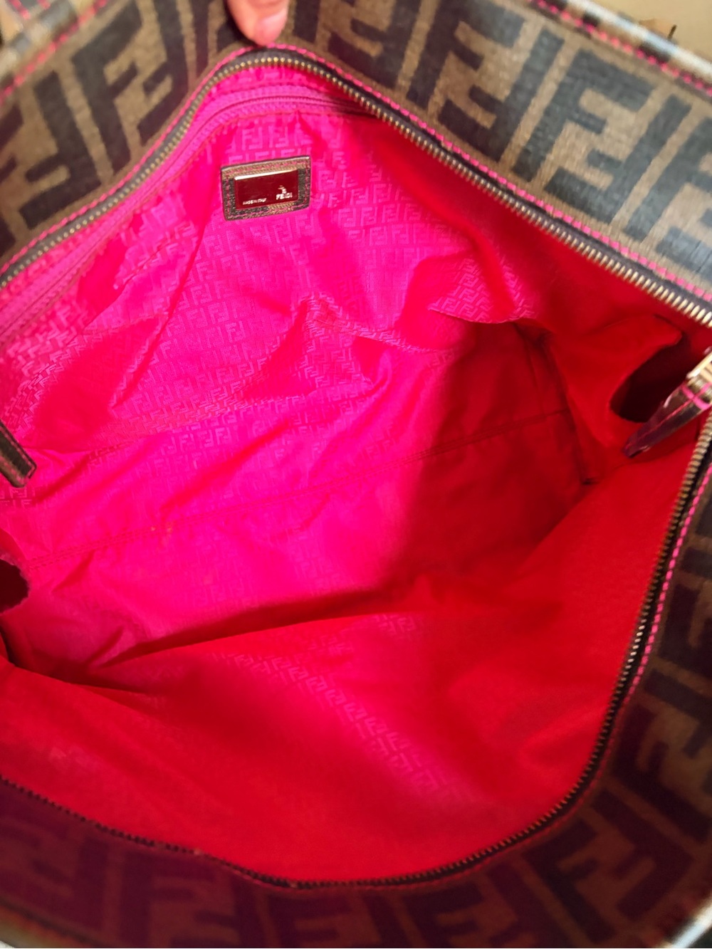 Fendi Zucca Canvas Roll Tote - Picture 3 of 9